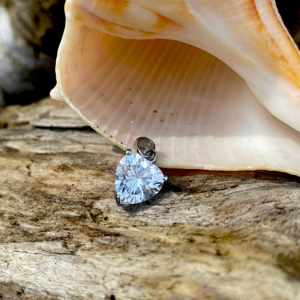 Heart Shaped Crystal Pendant